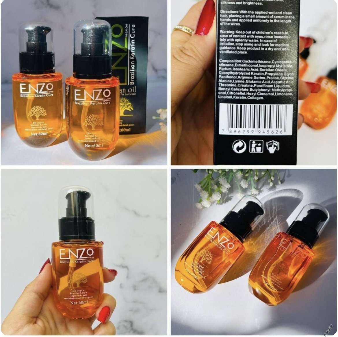 روغن مو انزو بشرط مواد اصلی